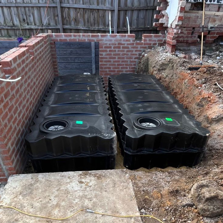 connecting rain water tanks to your home or business